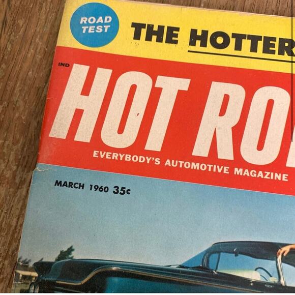 BUNDLE LOT Four (4) Hot Rod Magazines Oct 1958 May 1959 March 1960 June 1960 - Picture 4 of 14